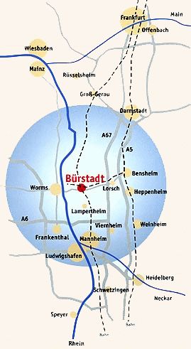 Bild: Karten&uuml;bersicht Standort B&uuml;rstadt